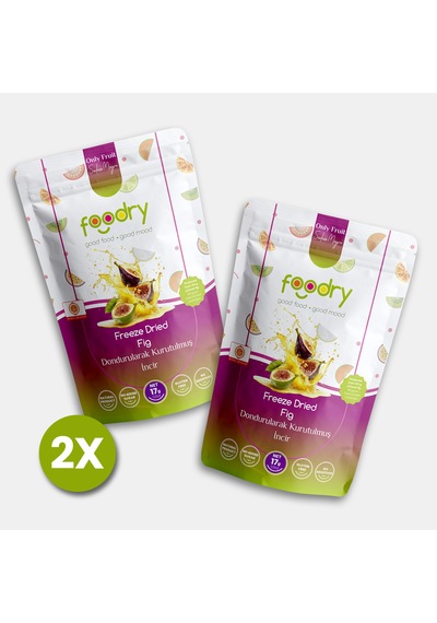 Freeze-dry İncir Freeze Dried Fig Dondurularak Kurutulmuş Meyve Kurusu 17gx2 34 G