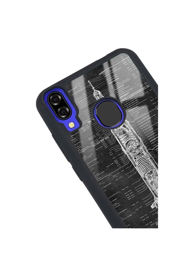 Reeder P13 Blue Apollo Plan Tasarımlı Glossy Telefon Kılıfı Siyah