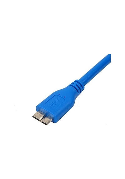 4914 Usb 3.0 Micro Type B Ara Hdd Harddisk Bağlantı Kablosu, Mavi, 3 Metre