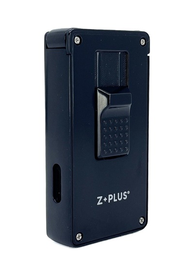 Z+plus Lüks Metal Çift Torch Jet Alevli Puro Çakmağı - Siyah