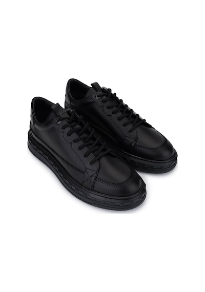 Tamer Tanca Erkek Hakiki Deri Siyah Deri Sneakers & Spor Ayakkabı 352 23159 Erk Ayk Sk25-26 Sıyah Dr Siyah