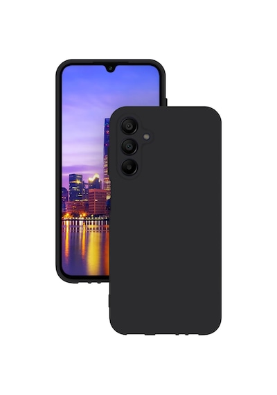 Samsung Uyumlu Galaxy A16 Kılıf Kamera Korumalı Silikon Rubber Arka Kapak Siyah