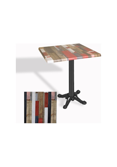 Çipa Döküm Ayak Kare Masa 60x60 Cm - Werzalit, Wermodin Ve Allzalit Tabla - Redwood Çok Renkli Çipa Döküm Ayak Kare Masa 60x60 Cm - Werzalit, Wermodin Ve Allzalit Tabla - Redwood Çok Renkli