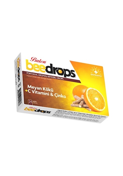 Balen Beedrops Meyankökü & C Vitamini & Çinko - 24 Pastil