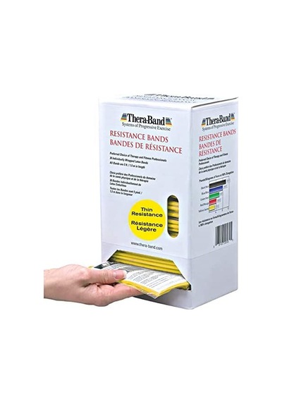 Thera-Band Paketli Yumuşak Egzersiz Pilates Bandı Lastiği 1.5 M Sarı