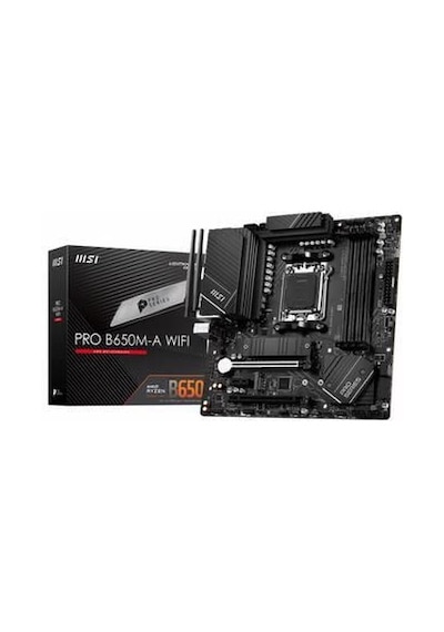 MSI PRO B650M-A WIFI DDR5 6400(OC) HDMI DP M.2 MATX AM5