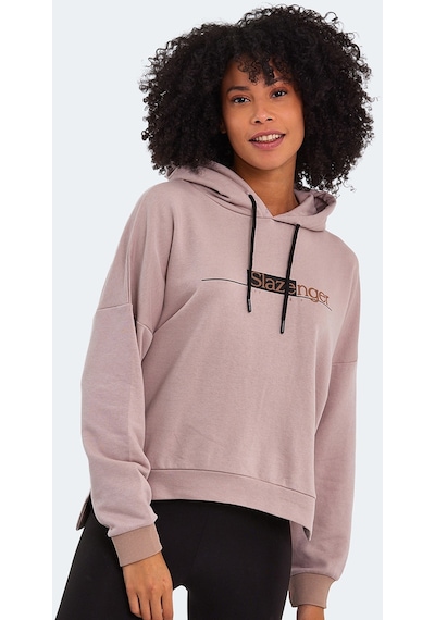 Slazenger Magnet Kadın Sweatshirt Vizon St22Wk030-311 Vizon