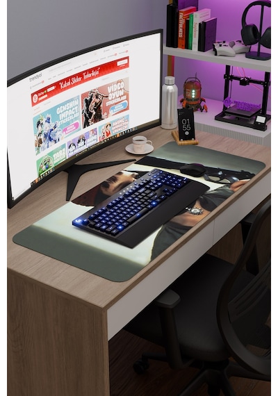 Leon The Professional Mathilda V3 90x40 Xxl Gaming Kauçuk Kaymaz Taban Mouse Pad Fare Altlığı