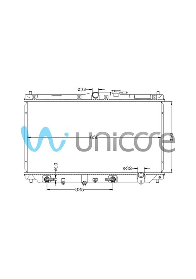 Su Radyatörü Honda Accord Otomatik 1989-1995, Rover 618, 620 Kalınlık 26mm 350 668 26 / 19010-pt1-90