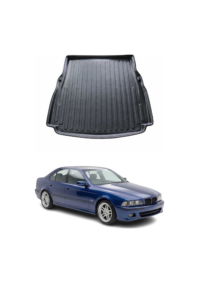 Bmw 5 Serisi E39 1996-2003 Arası Uyumlu Araca Özel Kauçuk Tpe Bagaj Havuzu Siyah