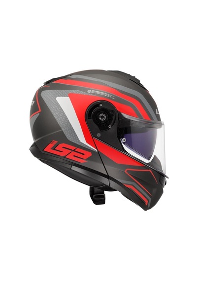 Ls2 Strobe 2 Phantom Mat Tıtanıum Gri Kırmızı Kask Renkli