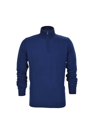 Erkek Spor Düz Fermuarlı Yaka Kazak R22949 Bgl-st03181 001