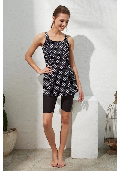 Pierre Cardin Dubai Askılı Tesettür Tankini 221509 Puantiye
