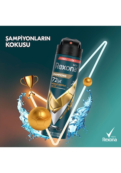 3 Adet Rexona Champions 150 Ml Deodorant