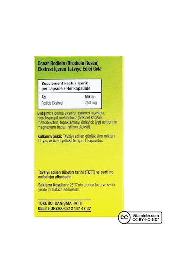 Ocean Rhodiola 30 Kapsül 2 Adet