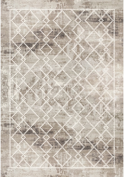 Kilim Desen Dekoratif Kaymaz Taban Yıkanabilir Dijital Baskılı Salon Halısı Kahverengi