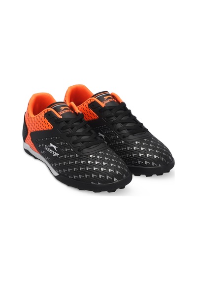 Slazenger CYCLE I Erkek Halı Saha Siyah / Turuncu Futbol Ayakkabısı