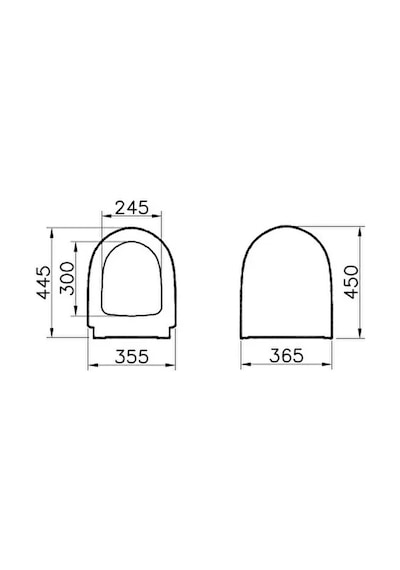 86-003r009 VitrA Sento Klozet Kapağı, Yavaş Kapanır Diğer