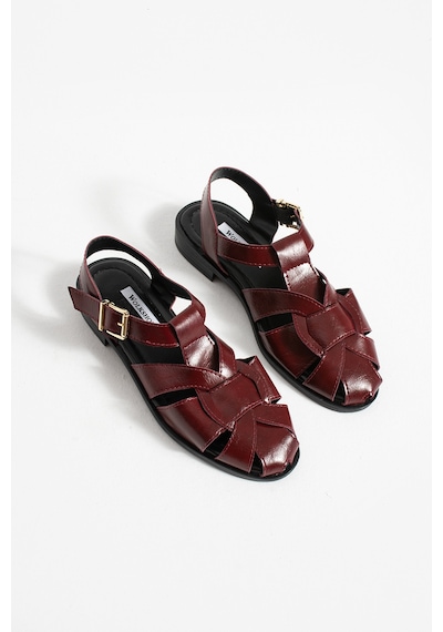 Wolk Shoes Asel Kadın Sandalet Bordo