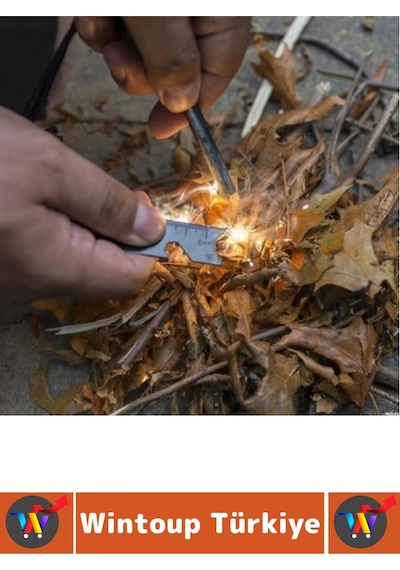 Dayanıklı Outdoor Kamp Piknik Ateş Acil Durum Sos Düdük Magnezyum Çakmaktaşı Özel Hayatta Kalma Kiti Çok Renkli