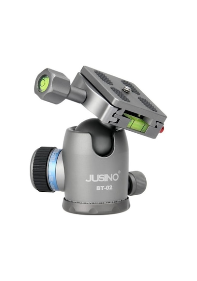 Jusino Bt-02 Profesyonel Tripod Kafası Aluminyum Gümüş Renk
