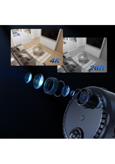 Secumore S43 4k Pır Sensörlü Mini Wi-fi Güvenlik Kamerası