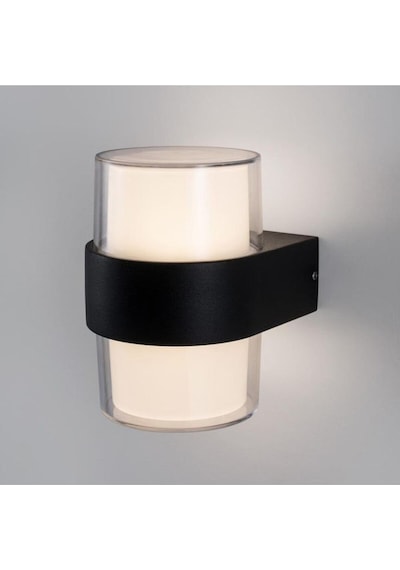 10 Watt Günışığı Ledli Dış Mekan, Bahçe, Balkon, Teras, Kamelya, Veranda Apliği, Dekoratif Led Aplik Siyah