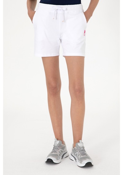 U.s. Polo Assn. Kadın Beyaz Şort Örme 50300840-vr013 Beyaz