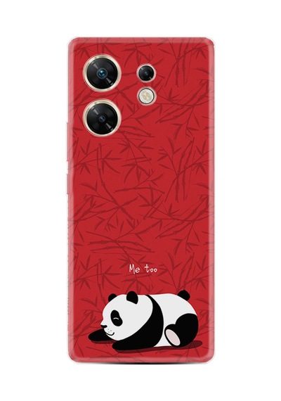 Infınıx Zero 30 4g Kılıf Desenli Silikon Platinium Series Sleeping Panda 1810