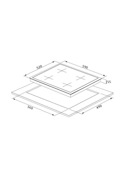 Silverline CS5343W01 60 CM Ankastre Ocak