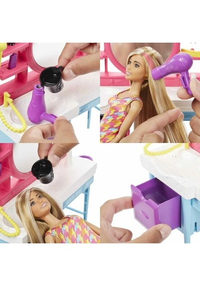 Hkv00 Barbie Muhteşem Kuaför Oyun Seti Standart