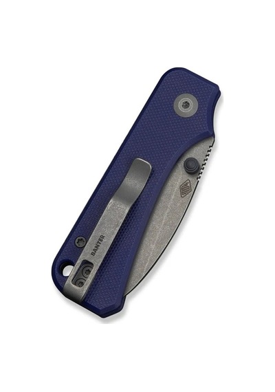 Civivi Baby Banter Slip Joint Blue G10 Handle Gray Stonewashed Nitro-v Blade Kamp Çakı Mavi
