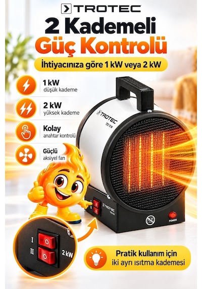 Trotec TDS 10 M Seramik Isıtıcı