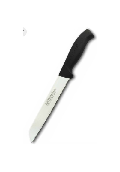 Sürbısa 61202 Ekmek Bıçağı Lazer Bilemelien 3 Boy 19.5 CM Kalın 2 MM Siyah