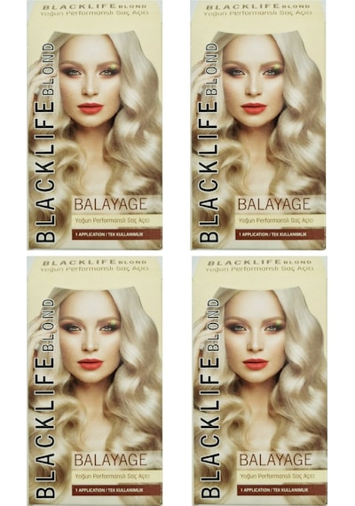 Blacklife Blond Balayage Yoğun Performanslı Saç Renk Açıcı 4 Adet