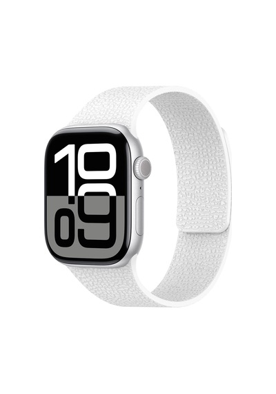 Apple Watch Uyumlu  40mm Zore Krd-136 Kabartma Desenli Silikon Kordon