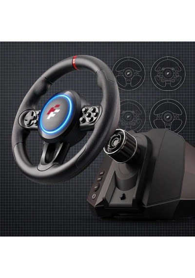 Flashfire F118 270 Titreşimli Yarış Direksiyon Seti Hall Sensör, Kulakçıklı Vites, 2 Pedallı Pc / Ps4 / Ps3 / Xbox Series X S / Switch Uyumlu