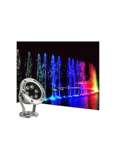 Mini Spot Paslanmaz Ayaklı Havuz Led Aydınlatma Ampülü Lamba Kırmızı A-1210 6w 12v Ip68