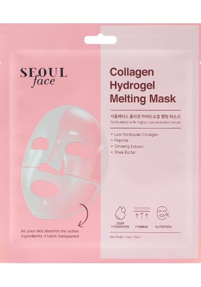 Seoulface Kolajen Hydrojel Şeffaflaşan Eriyen Maske 34 Gr 10 Adet