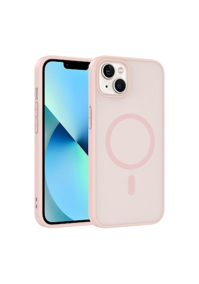 Ardemix Apple iPhone Uyumlu 14 Kılıf M-safe Şarj Özellikli Zore Babet Kapak - Gri