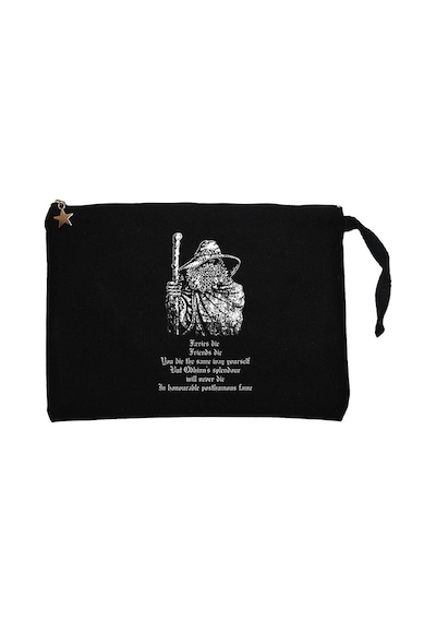 Burzum Old Siyah Clutch Astarlı Cüzdan / El Çantası Siyah