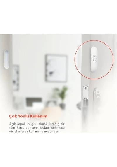 Akıllı Kablosuz Kapı Pencere Sensörü Ve Iç Ortam Nem-ısı Ölçer-siren, Wifi, Uzaktan Takip, Tuya