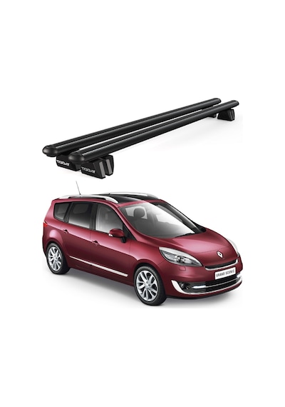 Pençe Renault Megane Sw 2002-2009 Uyumlu Siyah Ara Atkı Port Bagaj Tavan Barı