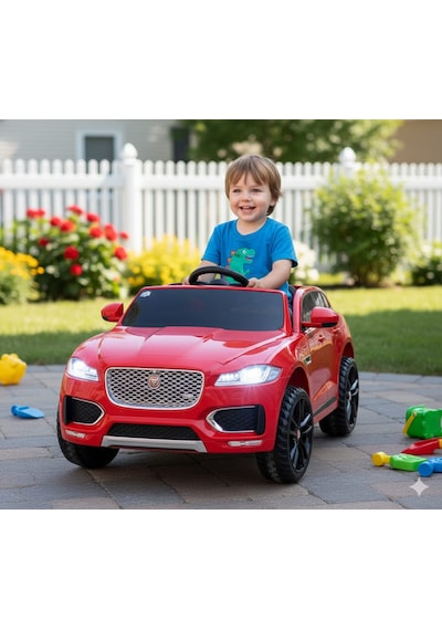 Freebebek Jaguar 12 Volt Kumandalı Akülü Araba Kırmızı