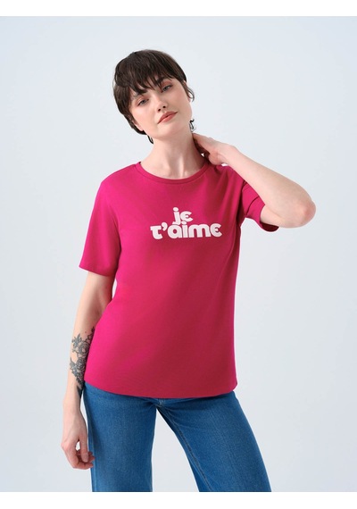 Loft Regular Fit Fuşya Kadın T-shirt Lf2039128 Fuşya