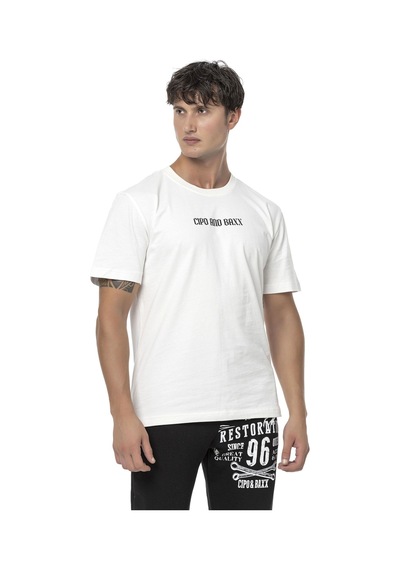 Ct787 Büyük Sırt Marka Baskılı Erkek T-shirt 001
