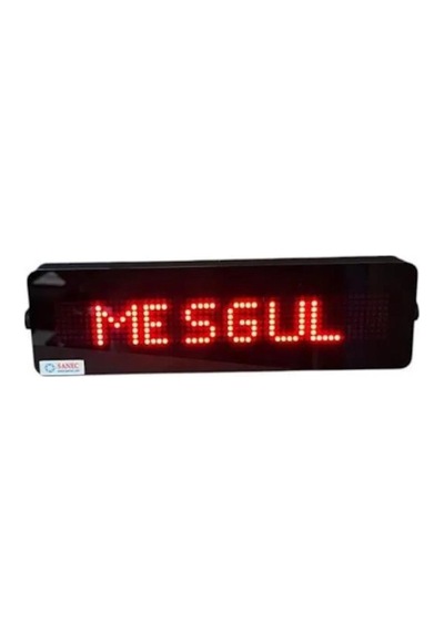 Sanec 1000 Metre Menzilli Masaüstü Kumandalı 12 Farklı Yazılı Kumandalı Makam Çağrı Tabelası Kasa Ölçüsü: 8x28 Cm - Çs.46