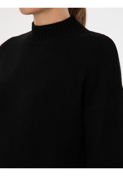 Pierre Cardin Kadın Siyah Kazak /triko 50310958-vr046 Siyah