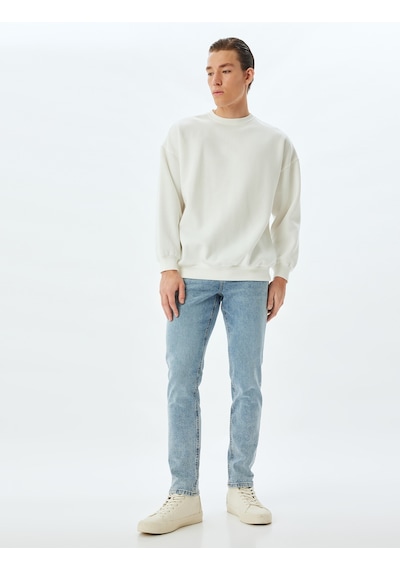 Koton Slim Fit Kot Pantolon - Brad Jean Açık İndigo 5wam40079nd Açık İndigo