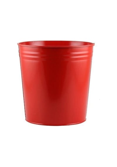 Mas Çöp Kovası Metal 10 Lt. Kırmızı